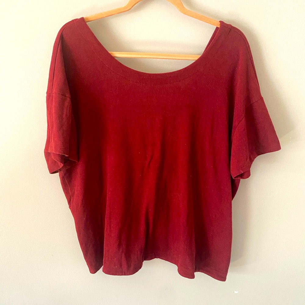 COPY - Eloquii twist back sweater top size 14/16